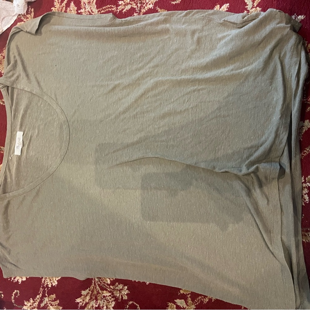 Madewell Olive Green Short Sleeve Top